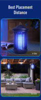 Lampara Asesina De Mosquitos Con Luz UV 6W/18W Control Remoto Trampa Eléctrica Para Insectos 365nm Zapador De Pulgas Luz De Mosquitos - details 6
