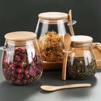 Contenedores Herméticos Para Almacenamiento De Alimentos Jars De Vidrio Con Tapa Sellada Para Azúcar Y Té Cajas Airtight Para Cocina Jars De Café - details 0
