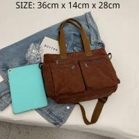 Bolso de Hombre de Pana para Mujer, Bolso Grande de Compras, Bolso Cruzado PARA EL Trabajo, Oficina, Viajes, Compras, Escuela - details 1