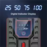 Arrancador de batería de coche portátil, caja de puente de refuerzo de 49800mAh, cargador de batería de Banco de energía para coches de gasolina de 6,0l o coches diésel de 4,0l, - details 2