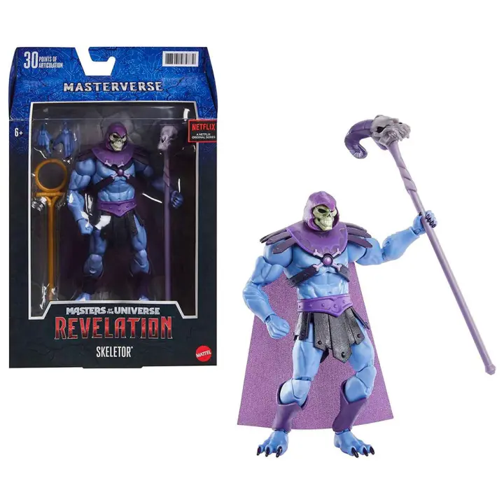 Figura Skeletor Masters of the Universe - Revelation 18cmFigura  Coleccionable - Idea de Regalo- Mercancia Oficial - Juguetes para Niños y Adultos - Movies Fans - Muñeco para Coleccionistas y Exposición - 1