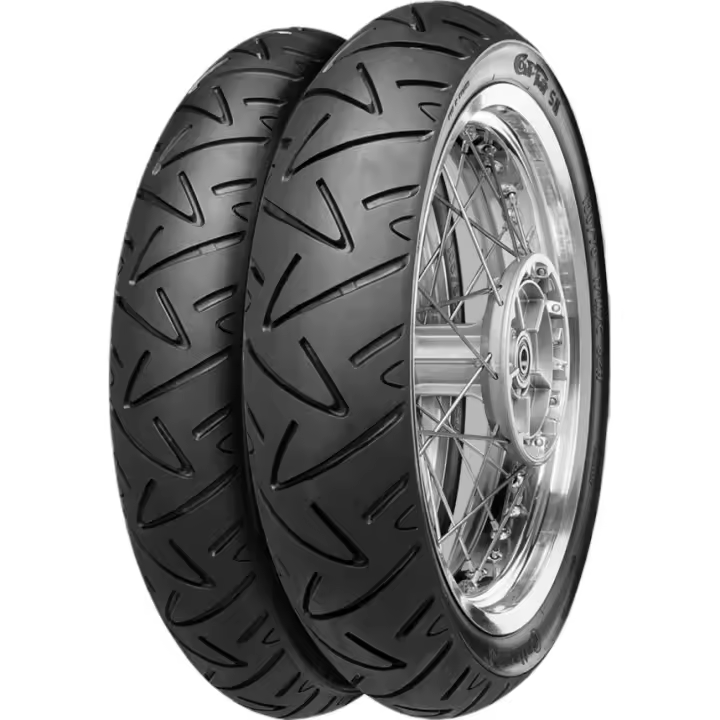 Neumático Moto S Continental Contitwist Race Tl 58P Reinforced Tire Negro 120 / 70 / R12 - 1