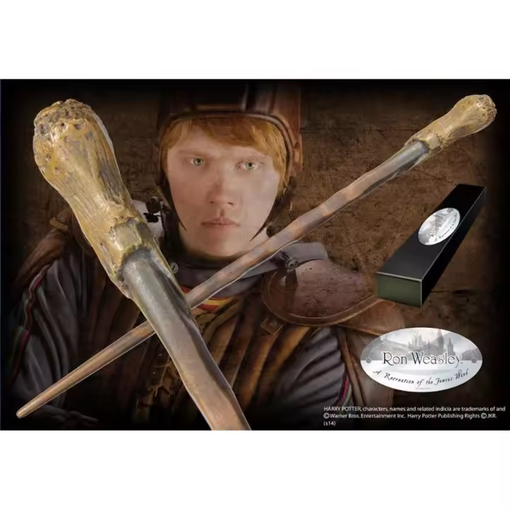 Lydsto Réplica Varita de Ron Weasley con Caja de Colección y Placa Identificativa - 1