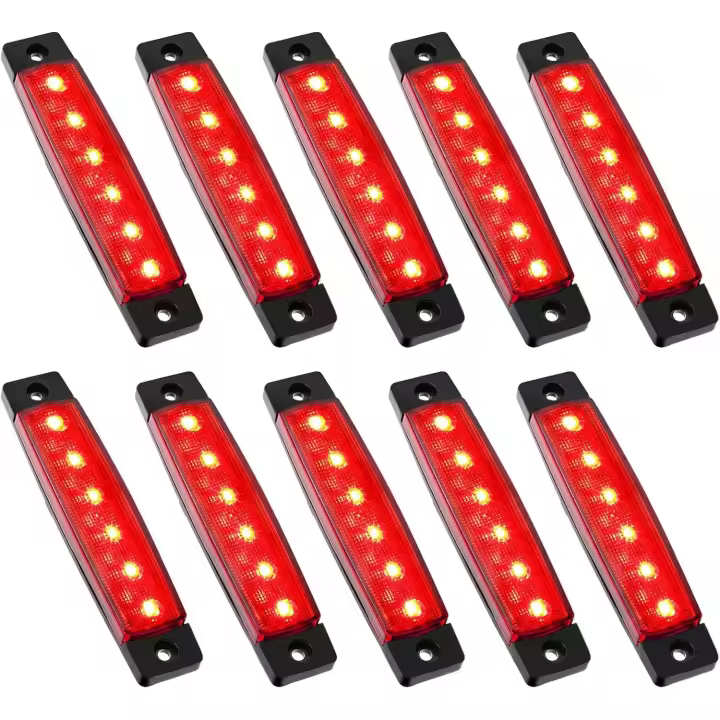 10 piezas de luces LED de tira de roca para exteriores de coche, luces de guardabarros de rueda con brillo inferior, kits de iluminación impermeables para camiones todoterreno y motos de nieve - 1