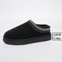 Nuevos Zapatos De Lana Para Mujer 2024 Botas De Nieve De Plataforma Calientes Botillas Antideslizantes Para Exteriores Zapatos Con Lantejuela De Nubuck Suela De TPU Adecuados Para Invierno - details 11