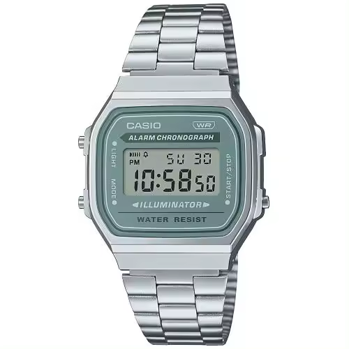 Reloj CASIO Vintage A168WA-3AYES con Iluminador y Cronómetro - 1