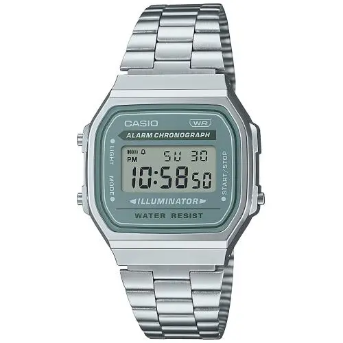 Reloj CASIO Vintage A168WA-3AYES con Iluminador y Cronómetro - 1