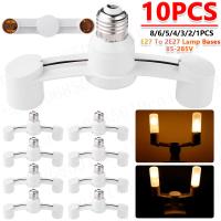 Soporte De Lámpara E27 a 2E27 Convertidor 85-285V Accesorios De Iluminación Para Hogar Y Hotel Material Plástico - details 7