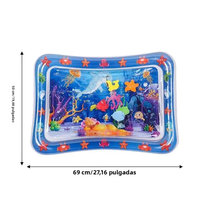 Alfombra De Juego Sensorial De Agua Para Gatos Y Perros Inflable Con Tema De Mar Oceano Juguete Sensorial Para Mascotas - 1