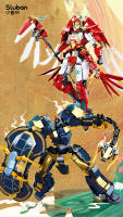 Robot Transformable De La Serie M38-B1272 Mech Master Con Bloques De Construcción Para Niños Basado En Shan-hai Jing Material ABS - details 0