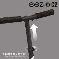 Patinete 2 ruedas negro plegable c/luces personalizables EEZI - details 4