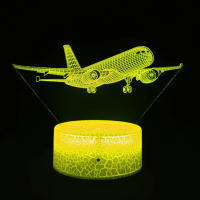 Lámpara De Noche De Avión 3D Iluminación LED Táctil USB Decoración Para Habitación Regalo De Cumpleaños Y Navidad Para Niños Boys - details 8