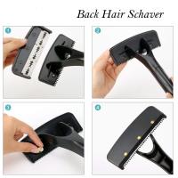 Afeitadora De Espalda Con 5 Hojas De Cuchillo Seguridad Longitud Del Mango Corte De Pelo Del Cuerpo Pierna Herramienta De Eliminación De Pelo Con Mango Plegable Para Hombres - details 7