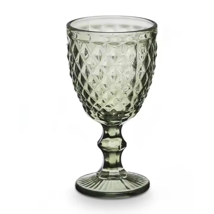 Arte Regal Set 6 copas de diamante verde 220 ml - 1
