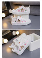 Zapatos De Lona Para Niños Y Niñas Cuatro Estaciones Blancos Suaves Antideslizantes Casuales Tallas 3-15 Años Cierre Con Hebilla - details 12