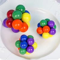 Bola De Colores Elástica Para Aliviar El Estrés Juguete Creativo Para Adultos Y Niños Bola De Succión Con Varias Esferas De Bebida Juguetes Para Morder Y Comprimir - details 0