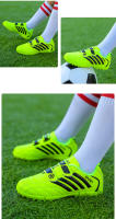Zapatillas De Fútbol Para Niños Y Niñas TF Original De Cuero Ligero Antideslizante Verdes Para Exteriores Y Futsal - details 9