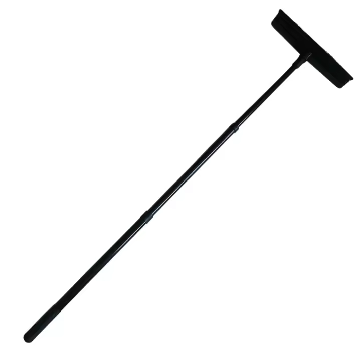 Copa De Broom De Goma Con Mango Largo Telescopio Ajustable 56-120cm Cepillo De Limpieza Para El Hogar Eliminador De Pelo De Mascotas - 1