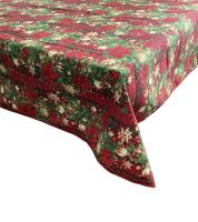 Mantel Navidad ,Mantel textil en color Rojo ,tamaño grande ,140 x 300 cm ,Mantel lavable rectangular para mesa de comedor ,Decoracion Navidad - details 0