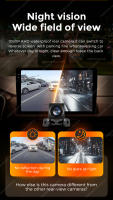 Cámara De Retrovisión Navifly 1080P Nítida Visión Nocturna 170° Ángulo Amplio Impermeable Para Cualquier Coche - details 7