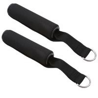 Banda De Resistencia Para Gimnasio Con Manijas Antideslizantes Tejido De Nylon Fuerte Equipo De Ejercicio Para Máquina De Cables Deporte Y Fitness Negro - details 6