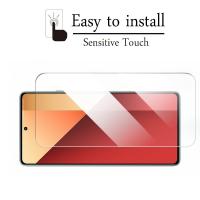 Protector De Pantalla De Vidrio Templado 4en1 Para Xiaomi Redmi Note 13 pro 5G Cubierta Total Anti-Arrugas Para Cámara Lens Compatible Con Redmi Note 13 5G 4G - details 4