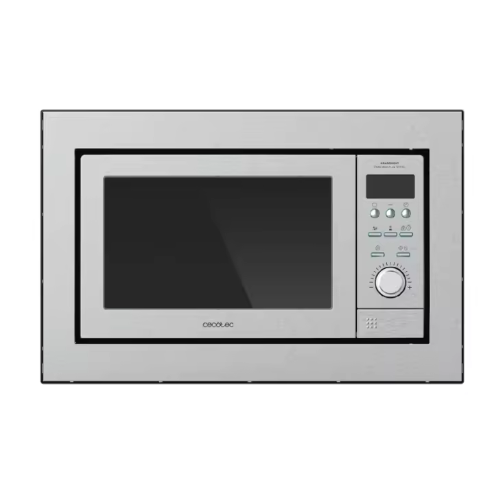 Cecotec Microondas encastrable con plato Microondas Encastrable Grandheat 2500 Built-In Steel - 1