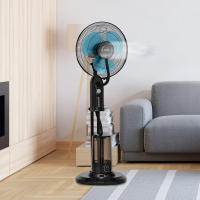 Ventilador con nebulizador Jocca 3 en 1 con oscilación 60°, 3 velocidades, temporizador 60 min, tanque 3,2 L, bajo consumo 75W, diseño silencioso y seguro con aspas de PP, ideal para hogar y oficina en días calurosos – 180 ml/h de nebulización - details 1