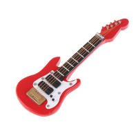 Guitarra Eléctrica De Miniatura Para Muñecas 1:12 Con Música Juguete Musical Decorativo Para Hogar De Muñecas Para Niños - details 1