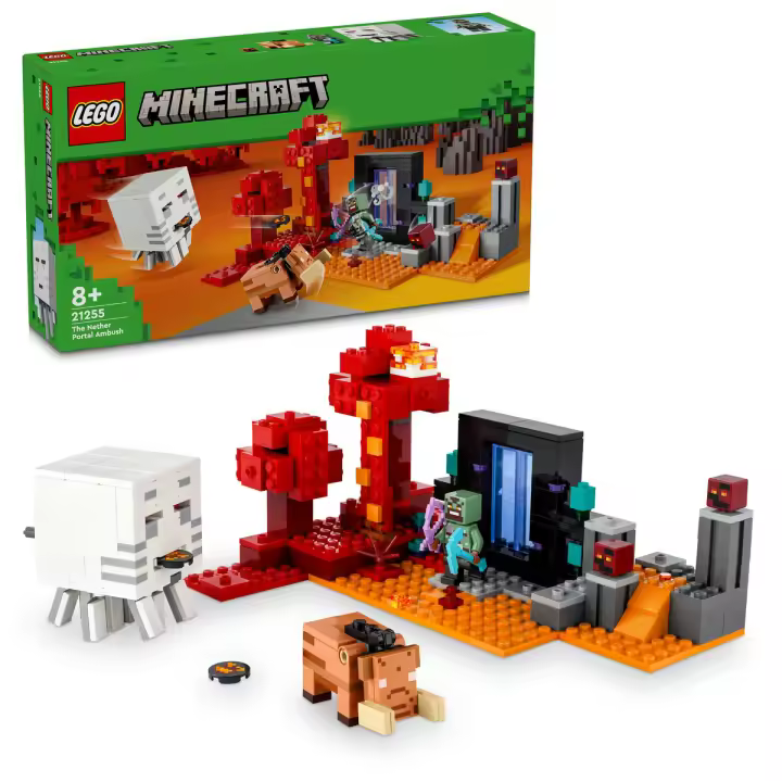 LA EMBOSCADA EN EL PORTAL DEL NETHER - LEGO MINECRAFT 21255 - 1