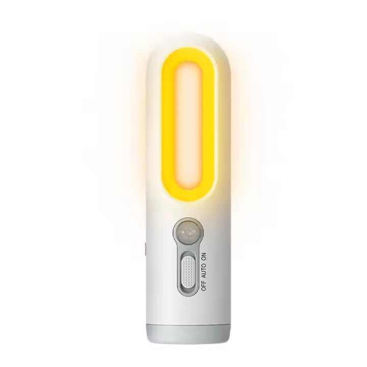 Lámpara De Noche Portátil Con Sensor De Movimiento 2 En 1 Para Dormitorio Baño Lectura Camping Alimentación Del Bebé Cuidado Ocular Lámpara De Mesa - 1