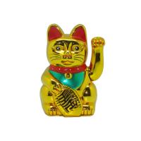 Gato De La Suerte Con Brazo Moviéndose Electrónico 5 Pulgadas Decoración Para Tienda Nueva Regalo Armadura De Plástico Estilo Moderno - details 4