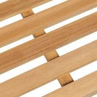 vidaXL Banco de jardín de madera maciza de teca 114 cm - details 4