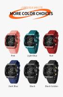 Reloj Deportivo SMAEL Para Mujer Con Correa De Silicona Impermeable Y Pantalla LED Digital Resistente Al Choque Y Con Luz Trasera - details 11