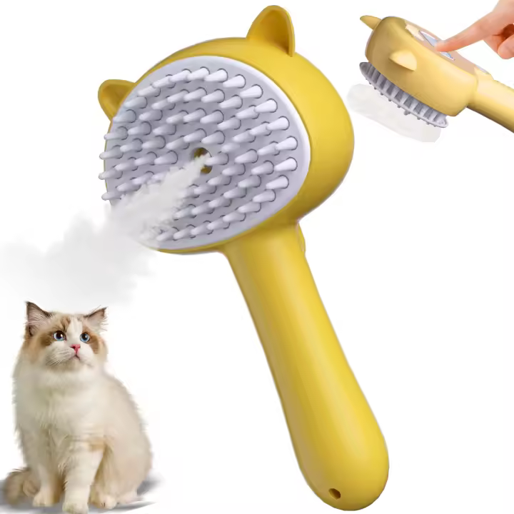 Cepillo De Vapor Para Perros Y Gatos 3 En 1 Masajeador Y Afeitadora Eléctrica Para Peluquería De Mascotas Eliminación De Pelo - 1