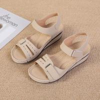 SP Sandalias de mujer de nuevo estil con Tacones de cuña, Suela Gruesa con Velcro, Talla big, sandalias de una Tira en stock, - details 38