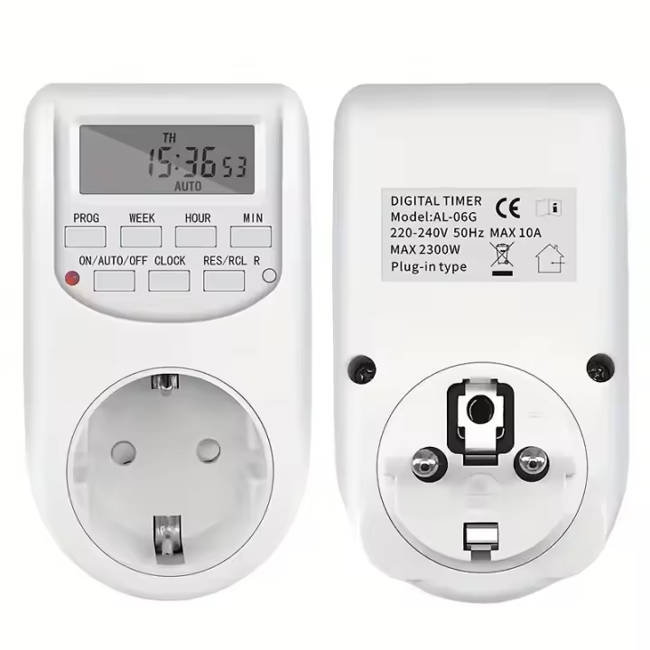 1 unid temporizador de cocina, zócalo de tiempo, interruptor de tiempo, 15A1875W 125V, interruptor de control de tiempo, AL-16U - 1