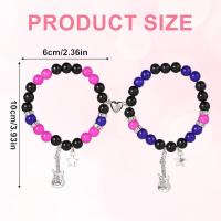 2 Piezas Pulsera TV Girl, Pulseras DE LA Amistad Pulsera Magnética para Parejas Pulseras Magníficas de Amor Accesorios - details 0
