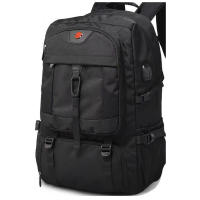 50L 80L Large Travel Backpack Men Separate Shoe Compartment Business Bag Outdoor Sports Waterproof Man Black Storage Backpacks - details 4