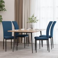 vidaXL Sillas de comedor 4 unidades terciopelo en color Rosa/Azul/Verde oscuro y más | cómodas modernas ergonómicas para comedor cocina salón hogar - details 1