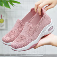 Zapatillas De Verano Para Mujer Zapatos Casuales Transpirables Zapatillas De Tela Suela De PVC Tacón Medio Envío Gratis - details 4