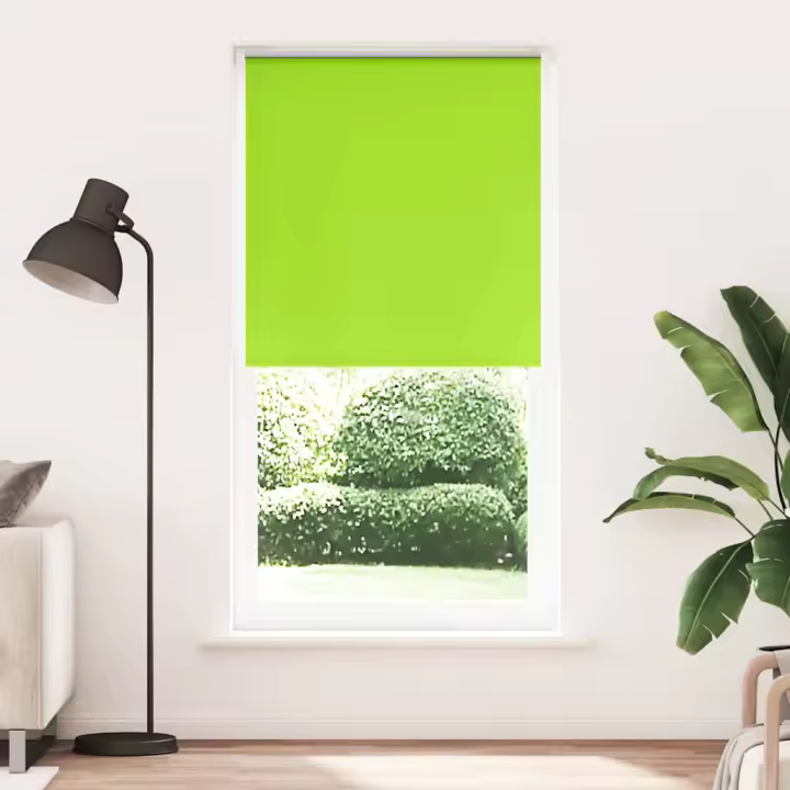 Estor Enrollable Opaco hojas verde 105x230cm Tela Ancho 100,7cm - 1