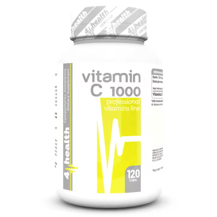 4-PRO Nutrition Vitamina C 120 Caps 1000 mg - Acido L-Ascorbico - 1