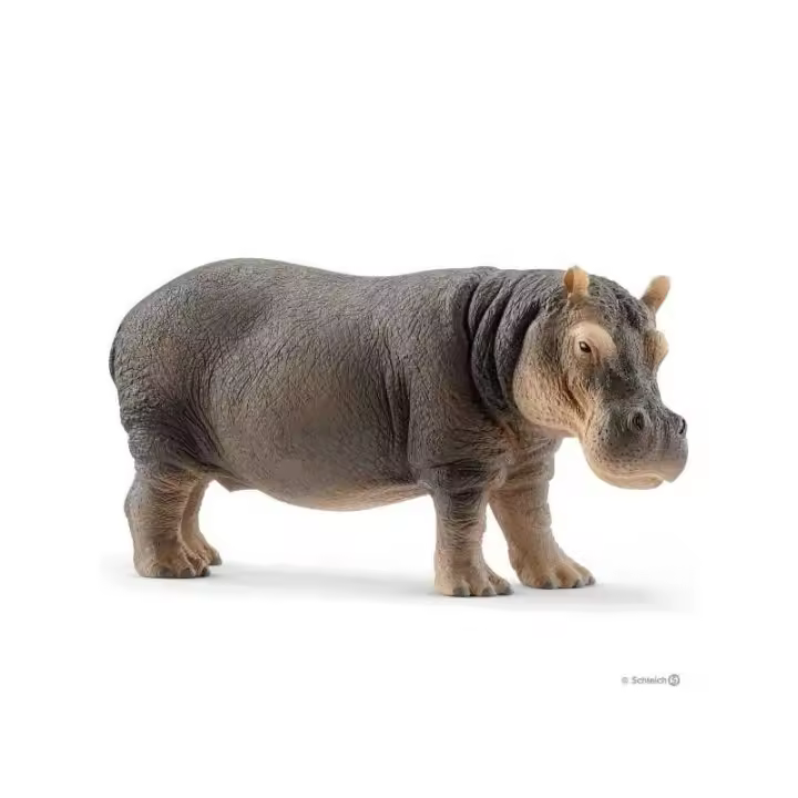 Figura de Hipopótamo Realista Schleich - Divertido Juguete Acuático para Niños - 1