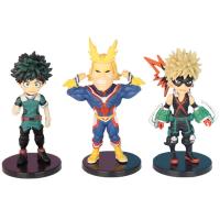 My Hero Academia Figuras De Acción PVC 9 Pcs Ver. Cute Midoriya All Might Bakugou Shoto Ochaco Modelo De Juguetes Para Regalo 8-10cm - details 6