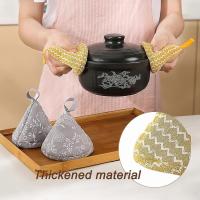 2 piezas de Algodón para Asas de Olas, resistentes al calor, With pinzas para Olas, Guantes De Cocina y manoplas para Horno - details 2