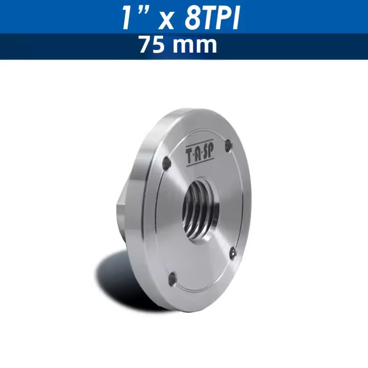 Placa De Rostro De Lathe De Madera De 3 Pulgadas 75mm De Acero Al Carbono Para Torneado De Madera Accesorios De Carpintería Con Hilo M33 1 Pulgada X 8 TPI - 1
