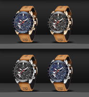 Reloj De Pulsera Deportivo De Lujo Para Hombre BENYAR Con Correa De Cuero Resistente Al Agua Y Cuarzo Militar Marca Nueva - details 0