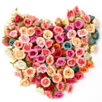 20/50Pcs Rosas Artificiales 2CM Flores Falsas Para Decoración De Hogar Jardín Bodas DIY Scrapbook Guirnalda Regalo Accesorio - details 7