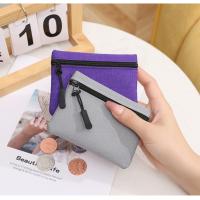 Bolsa De Monedas Mini De Tela Algodón Para Hombres Y Mujeres Cierre De Cremallera Estilo Casual Color Sólido Bolsa De Almacenamiento Para Niños - details 6